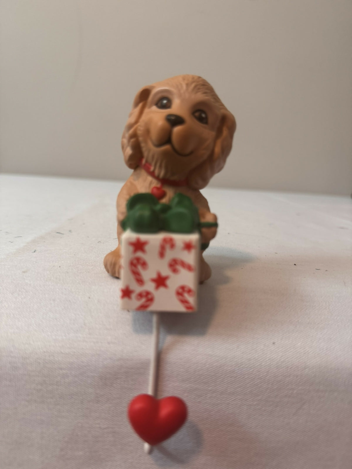 Vintage 1989 Hallmark Puppy Stocking Hanger