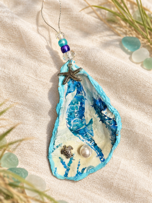 Ornament Blue Seahorse