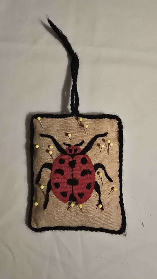 Hand-Stitched Ladybug Pin Cushion