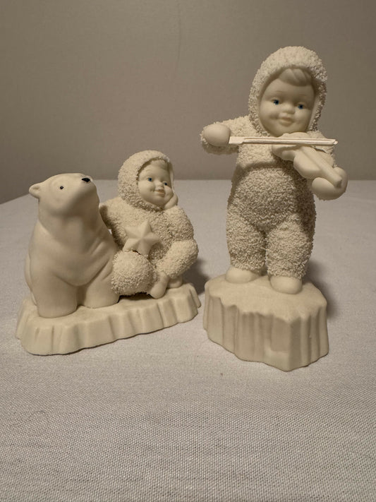 "You Are My Lucky Star" Dept 56 Snowbaby (set of 2)