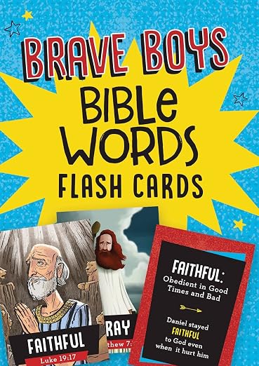 Brave Boy Bible Word Flash Cards