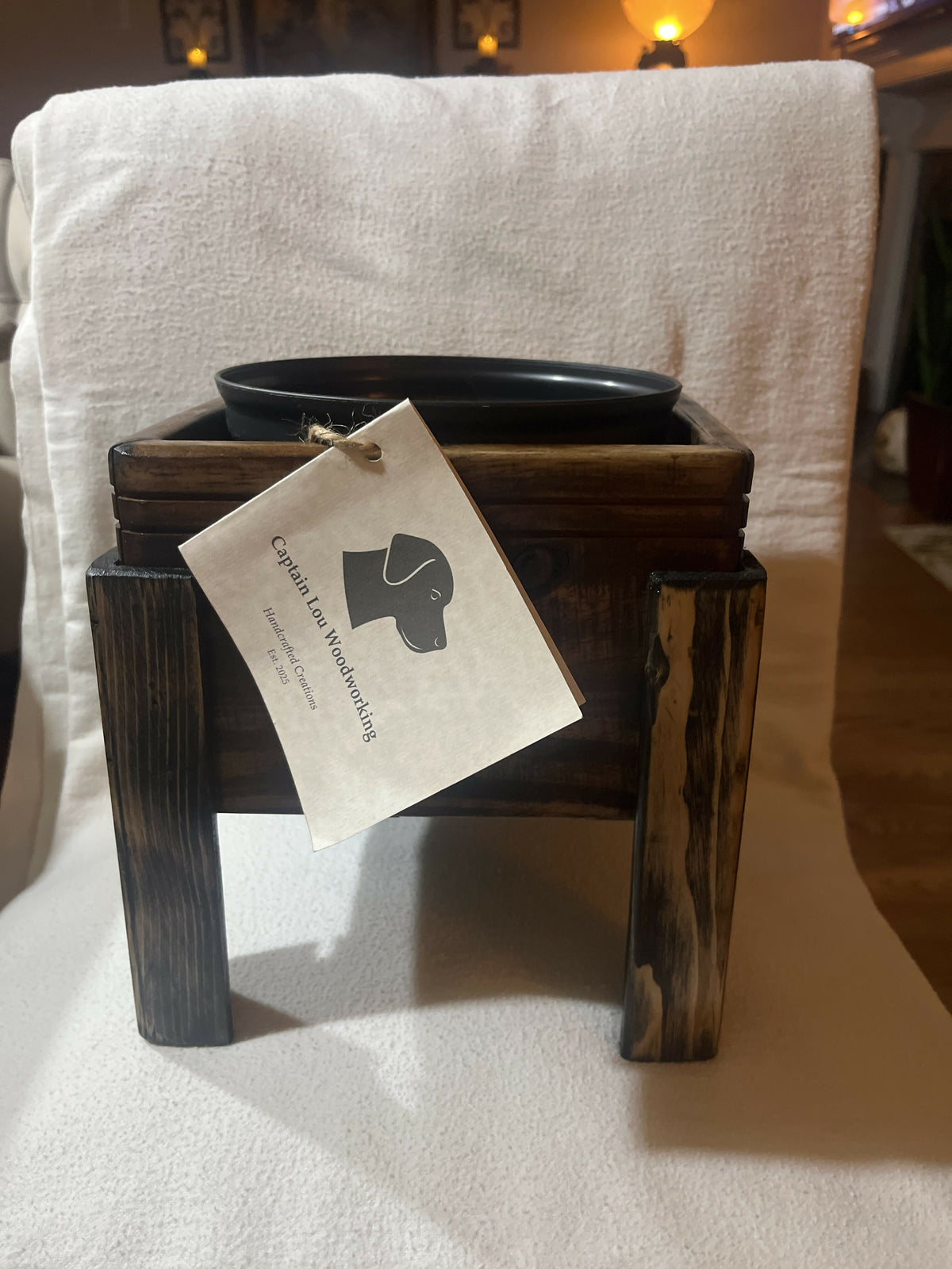 Large wood planter