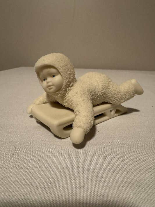 "Hold On Tight!" Retired Dept 56 Snowbaby