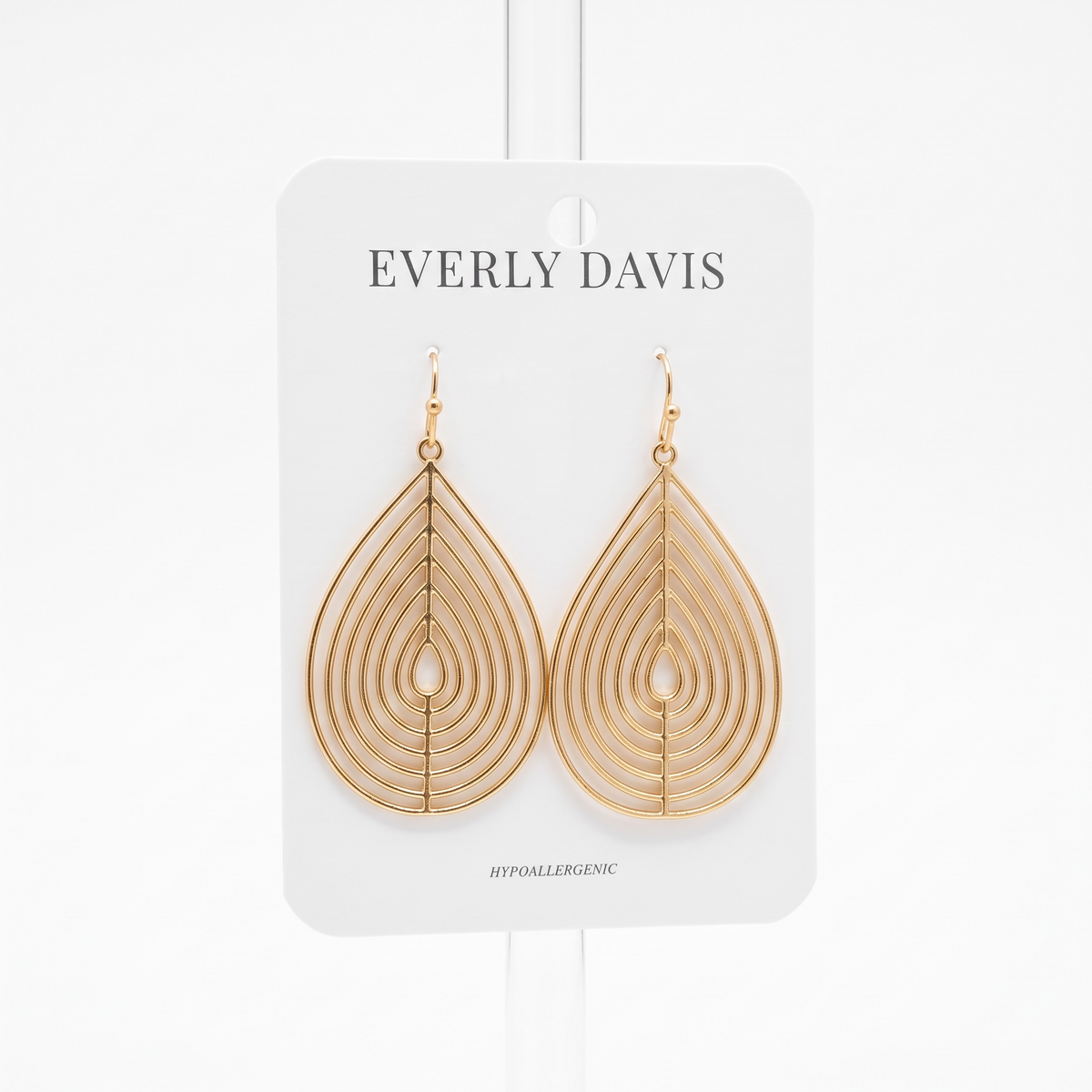 Metal Oval Earrings
