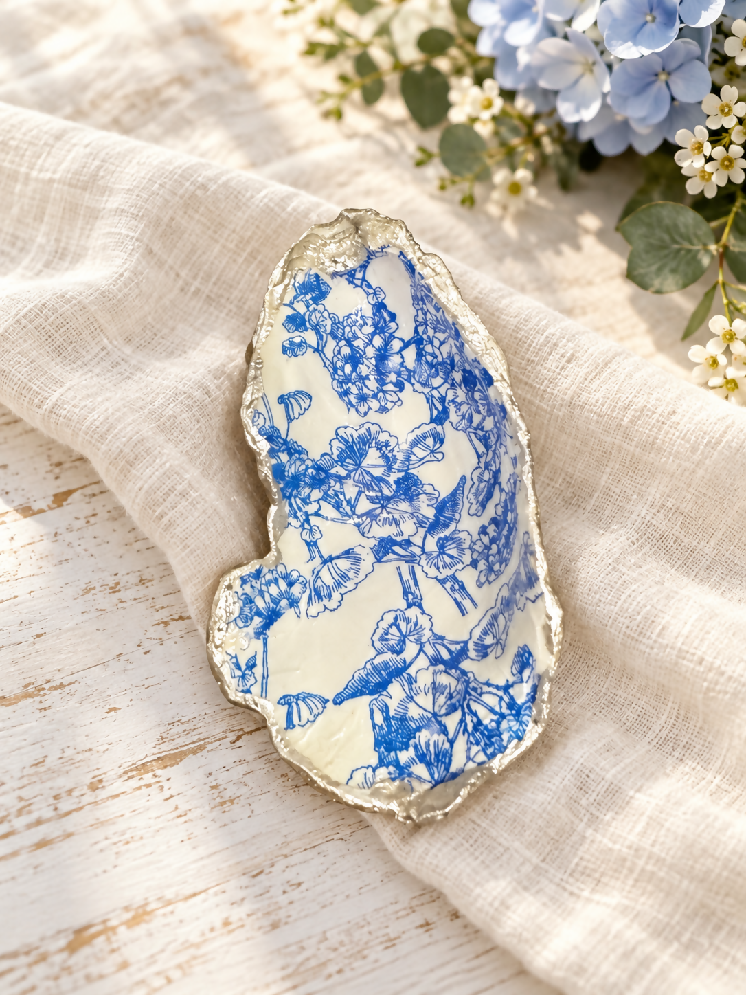 Shell Blue Flowers