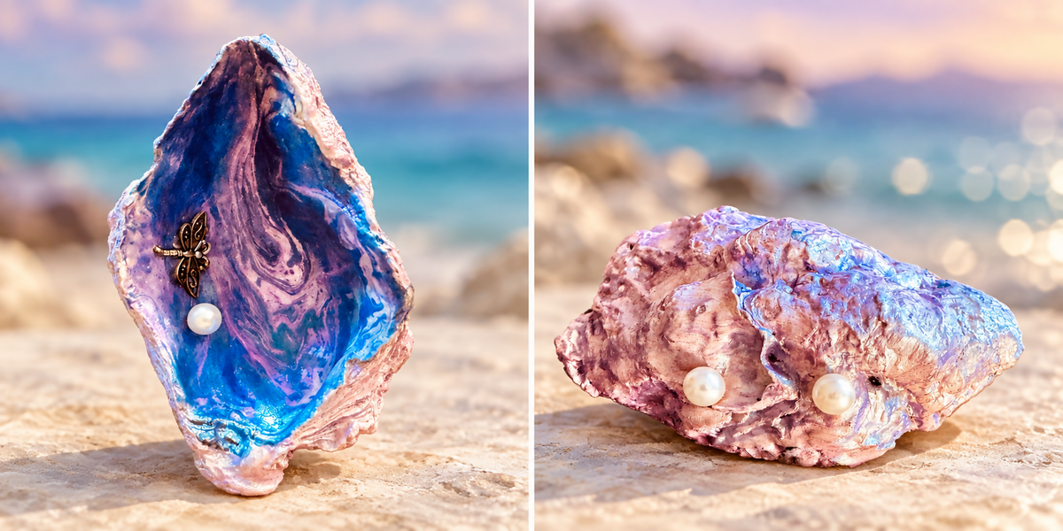 Shell pinks blues