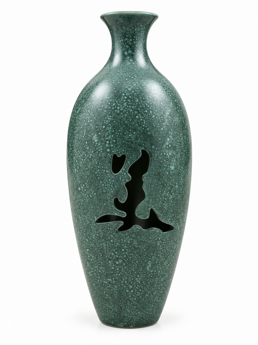 Enesco asian teal vase