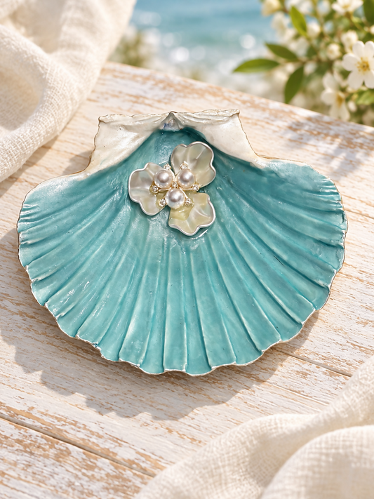 Shell Teal Pearls