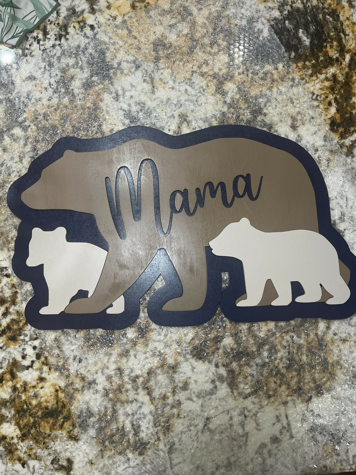 Mama Bear Wood wall decor