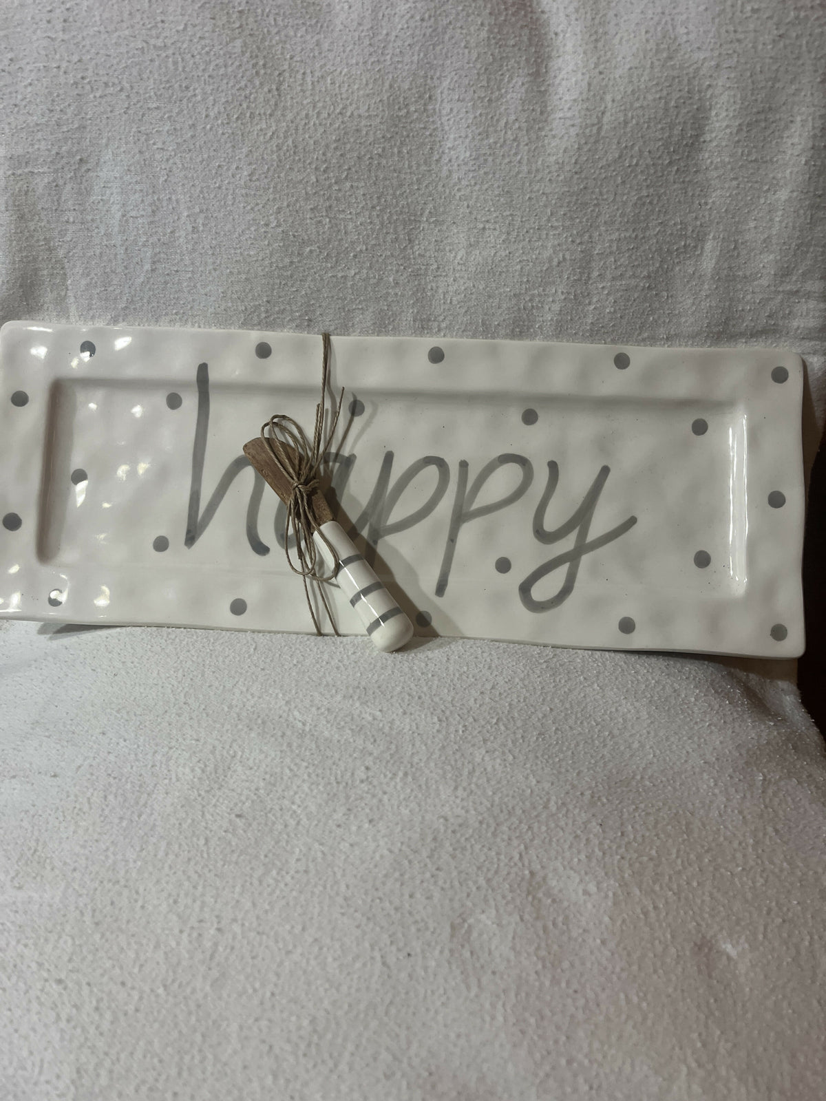Mud pie happy serving plate