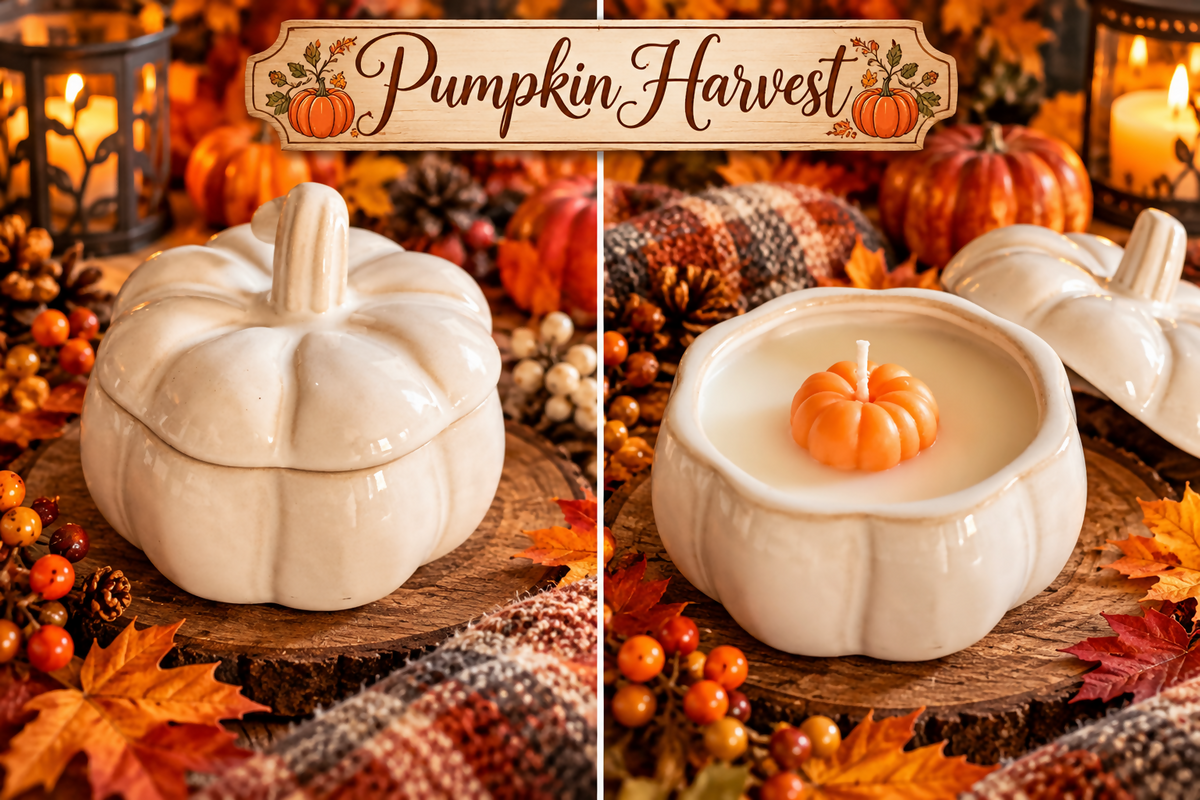 White small pumpkin harvest