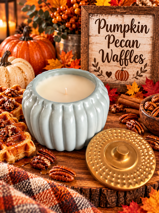 Pumpkin Pecan Waffles Light Green Jar