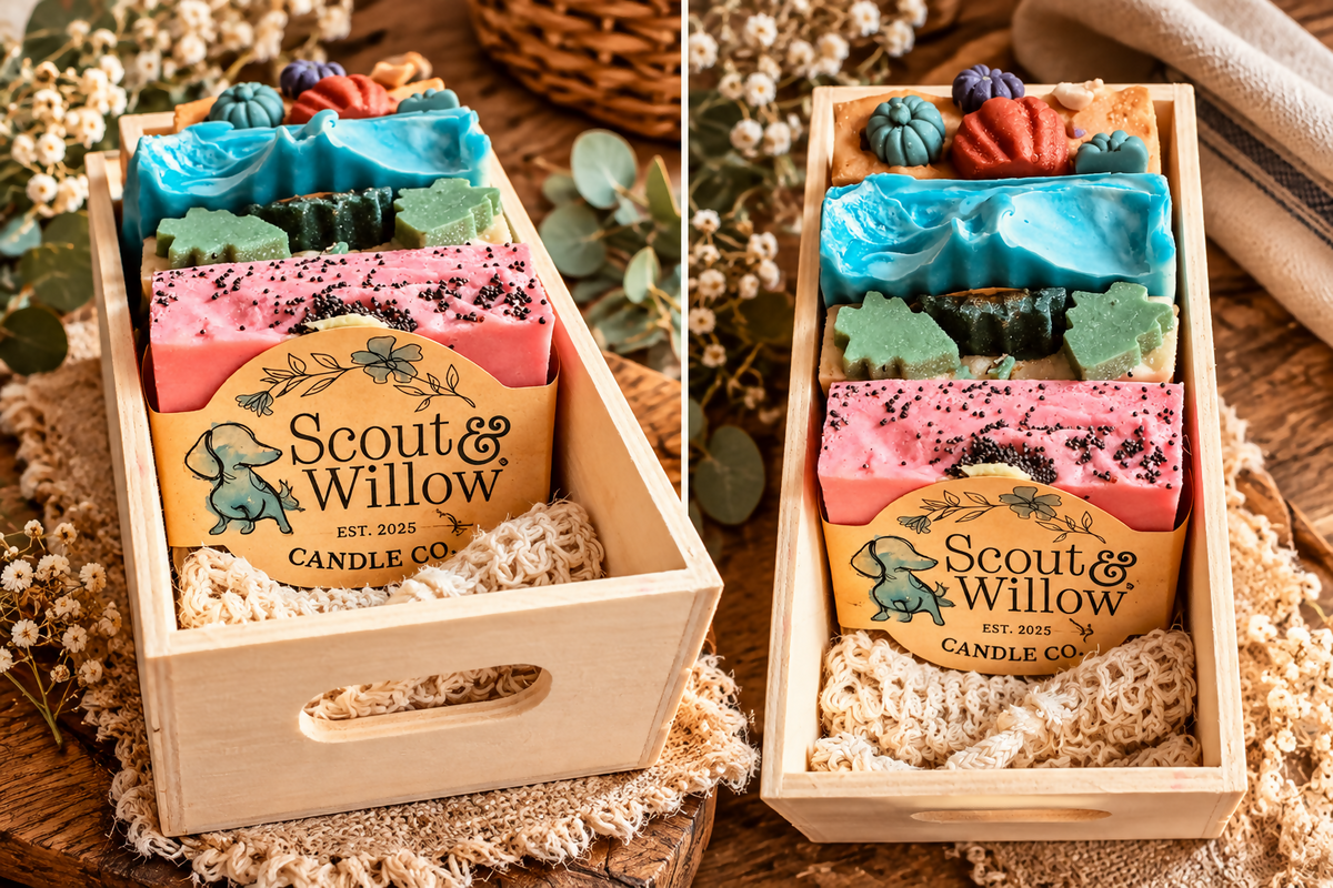 Crate 4 Soaps & Bag