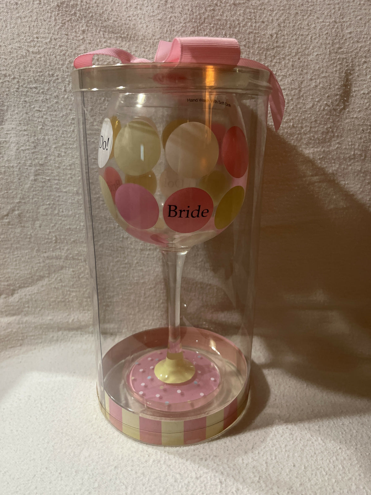 Mud pie bridal wine glass