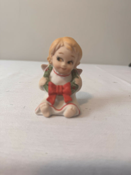 Vintage 1950s MCM Ceramic Angel Figurine