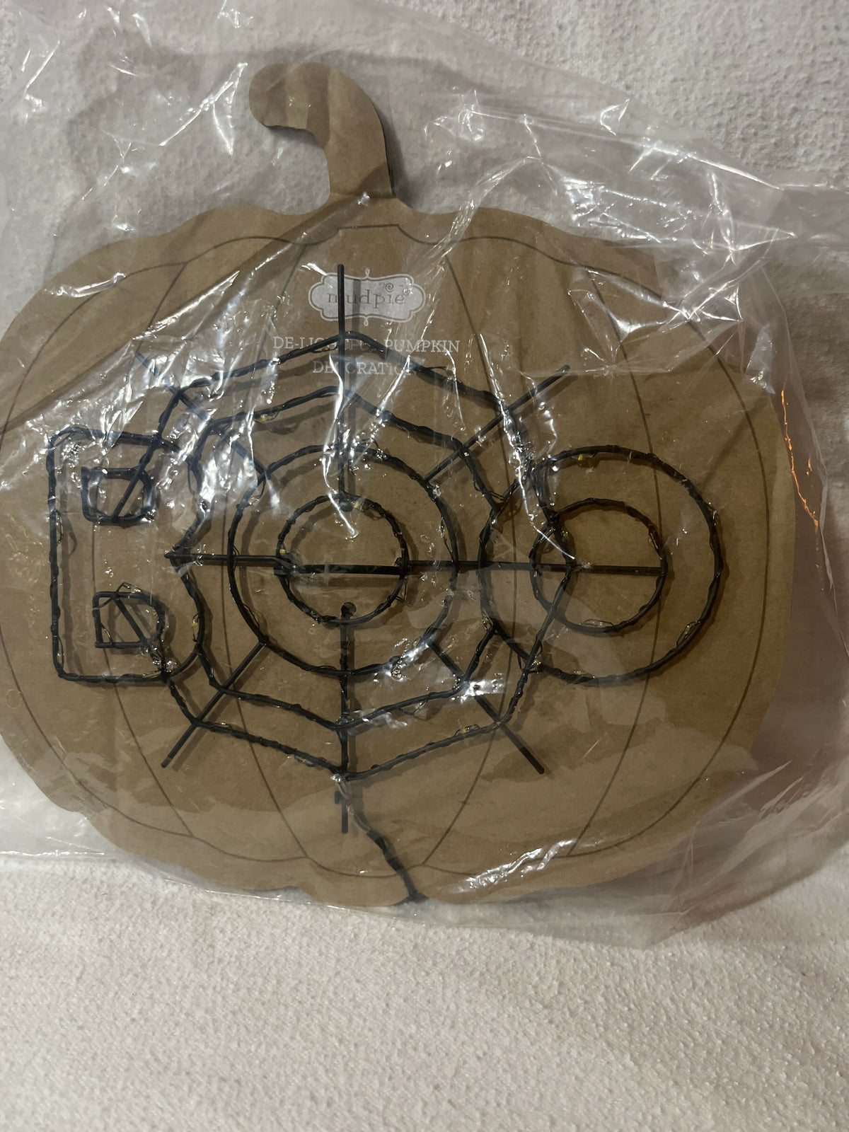 Mud pie boo light for pumpkin