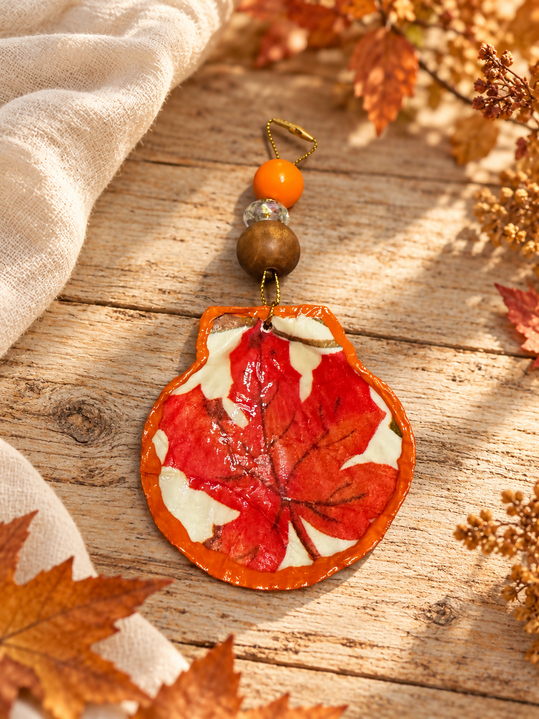 Ornament Orange Leaf