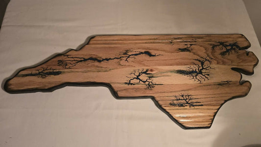 Handmade One of Kind NC Oak Wall Decor (Not Food Safe)