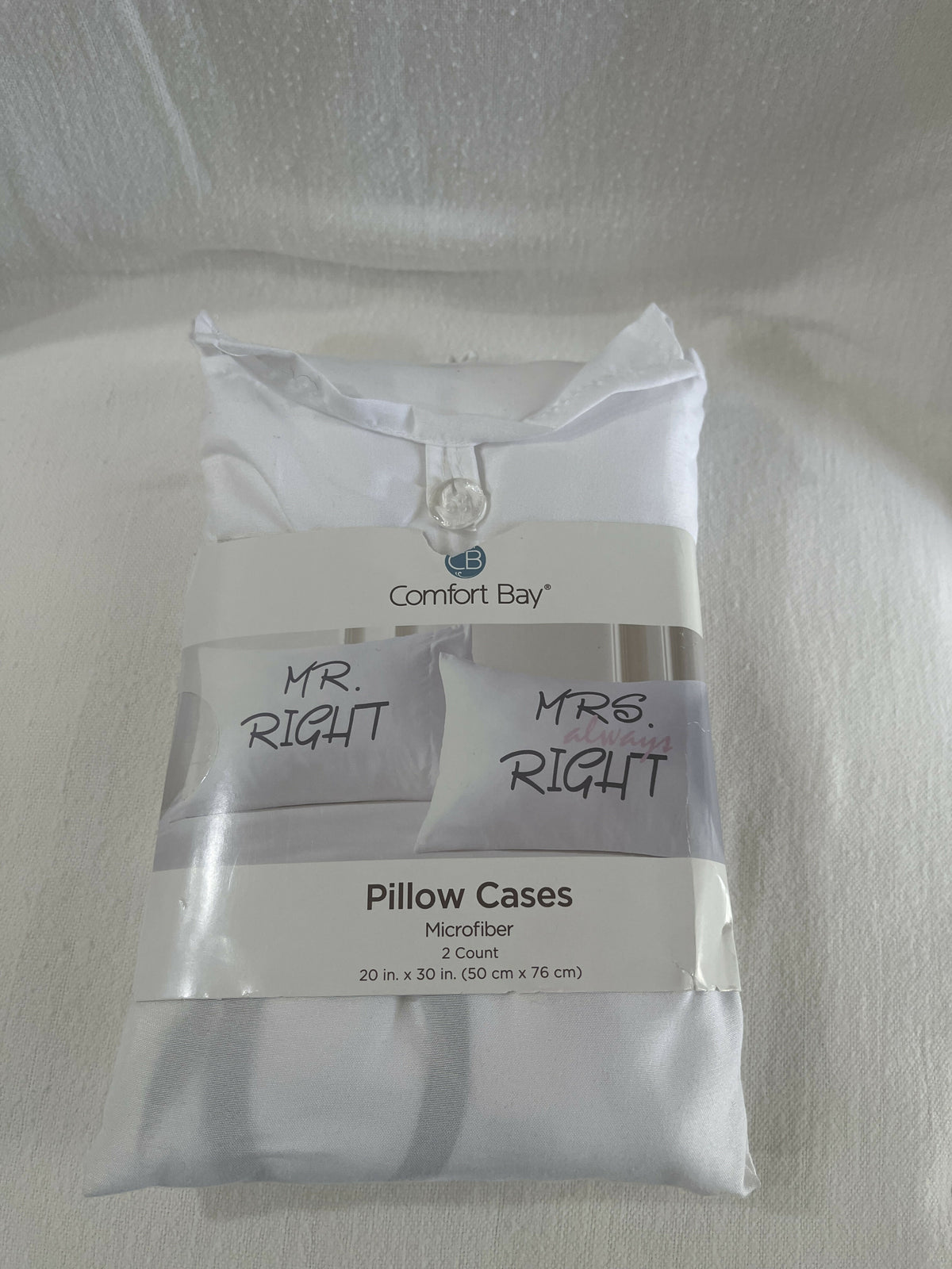 Mr and Mrs Right pillowcases
