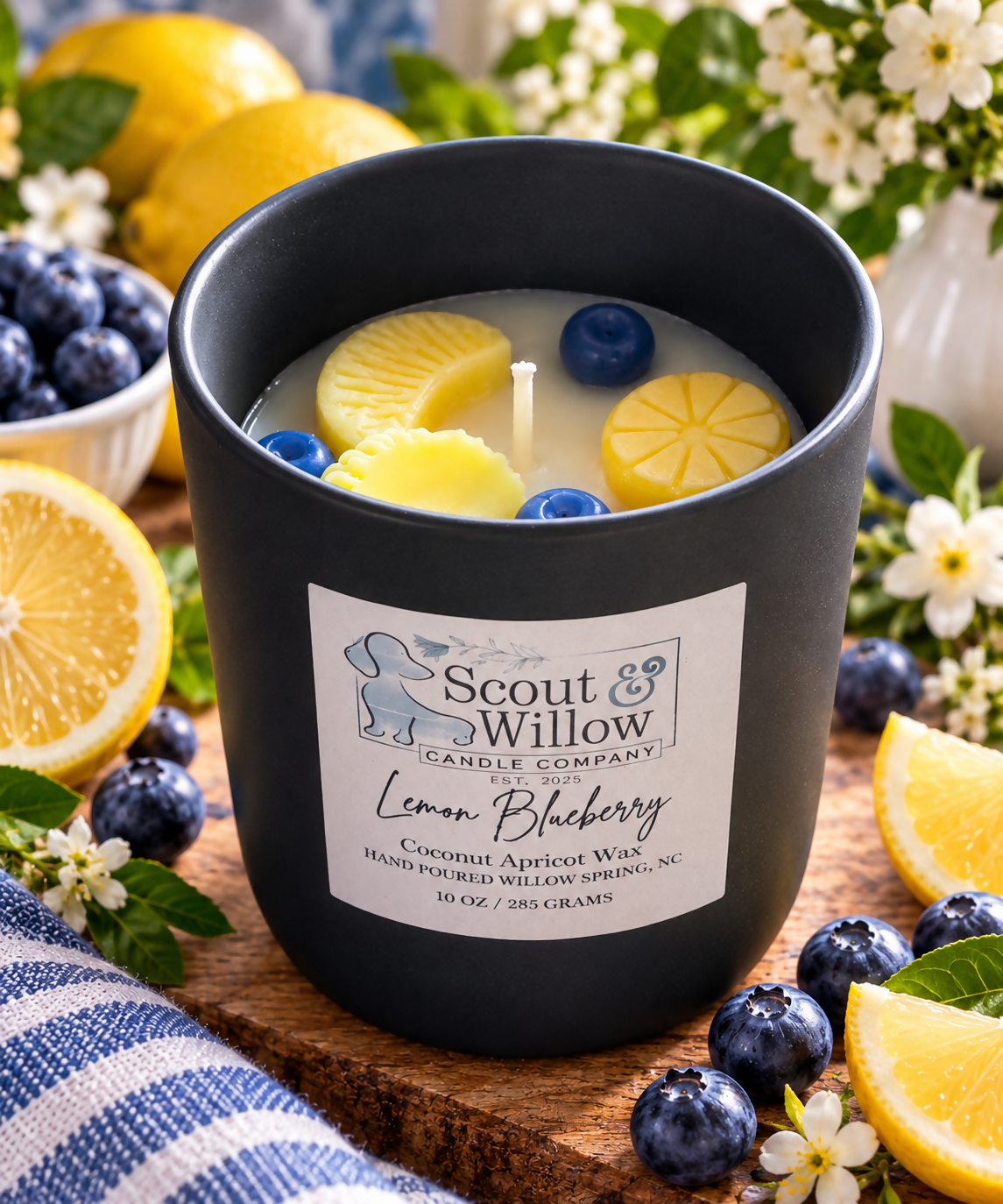 Lemon Blueberry Black Lemon Blue Tops