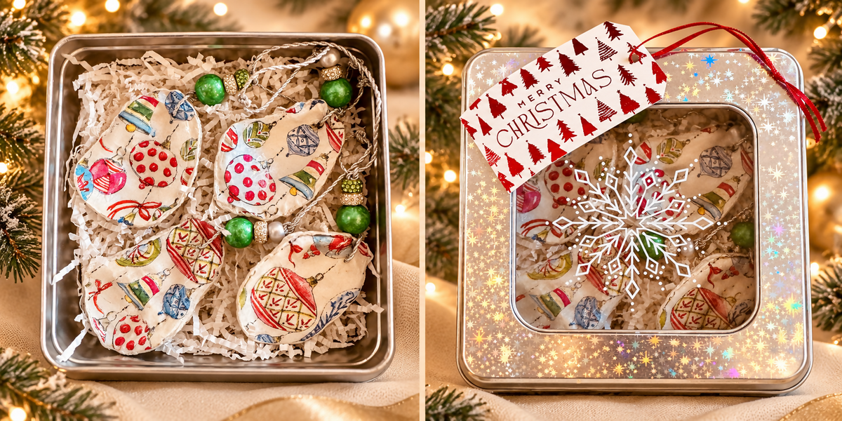 Ornament Set Silver Box