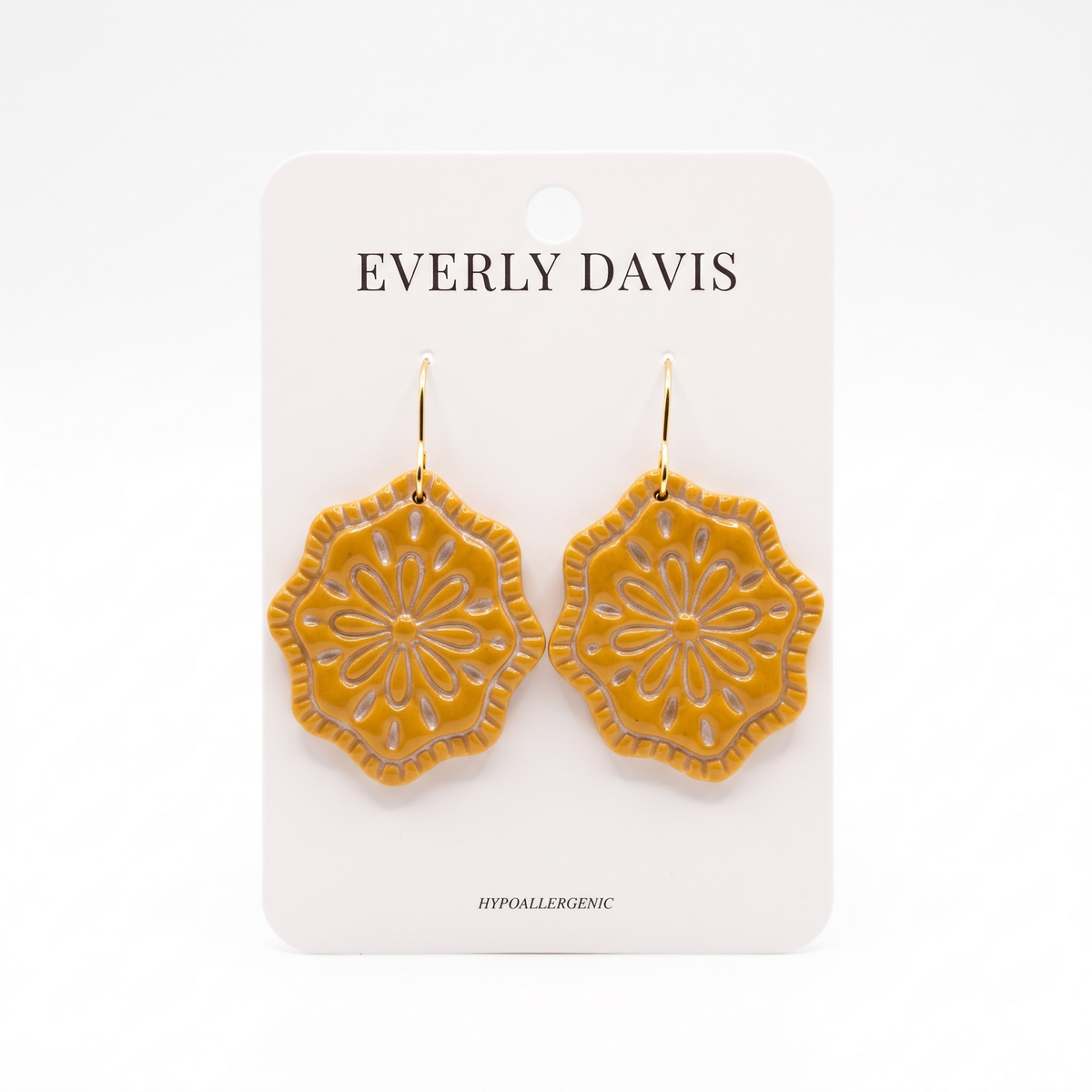 Embossed Print Earrings