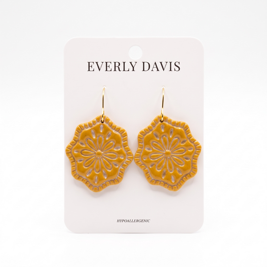 Embossed Print Earrings