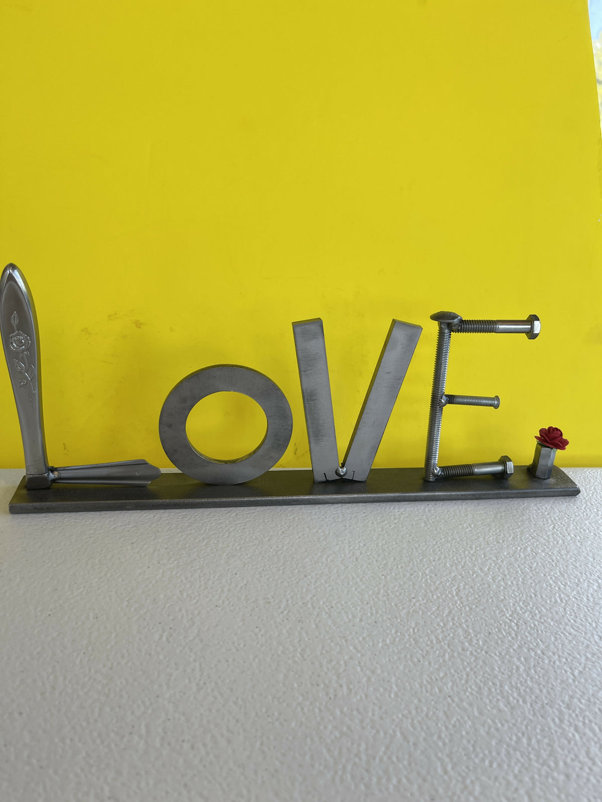 Love sign with flower large