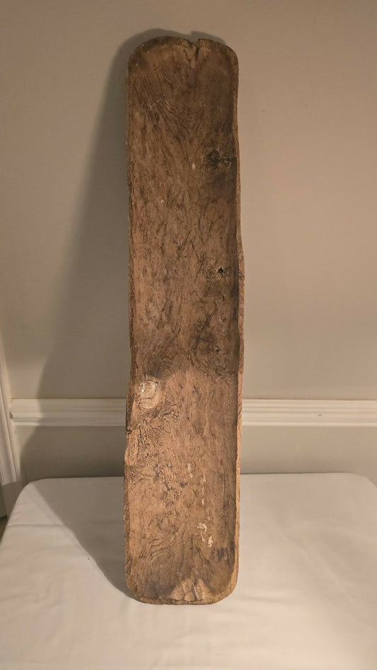 Antique Primitive Hand Carved Dough Bowl 39"