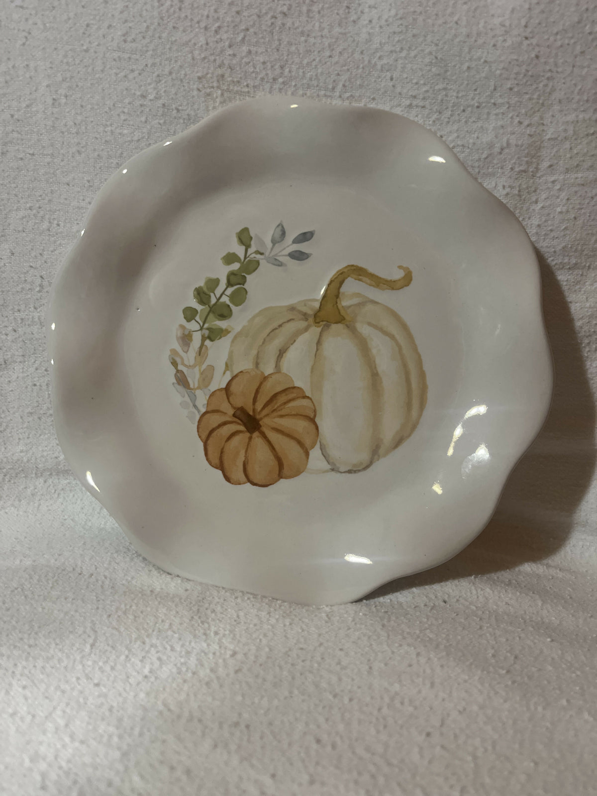 Mud pie pumpkin plate small