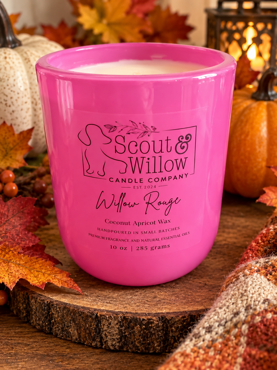 Willow Rouge Candle Pink Jar