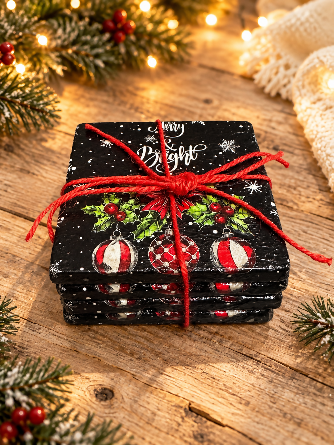 Coasters Merry & Bright
