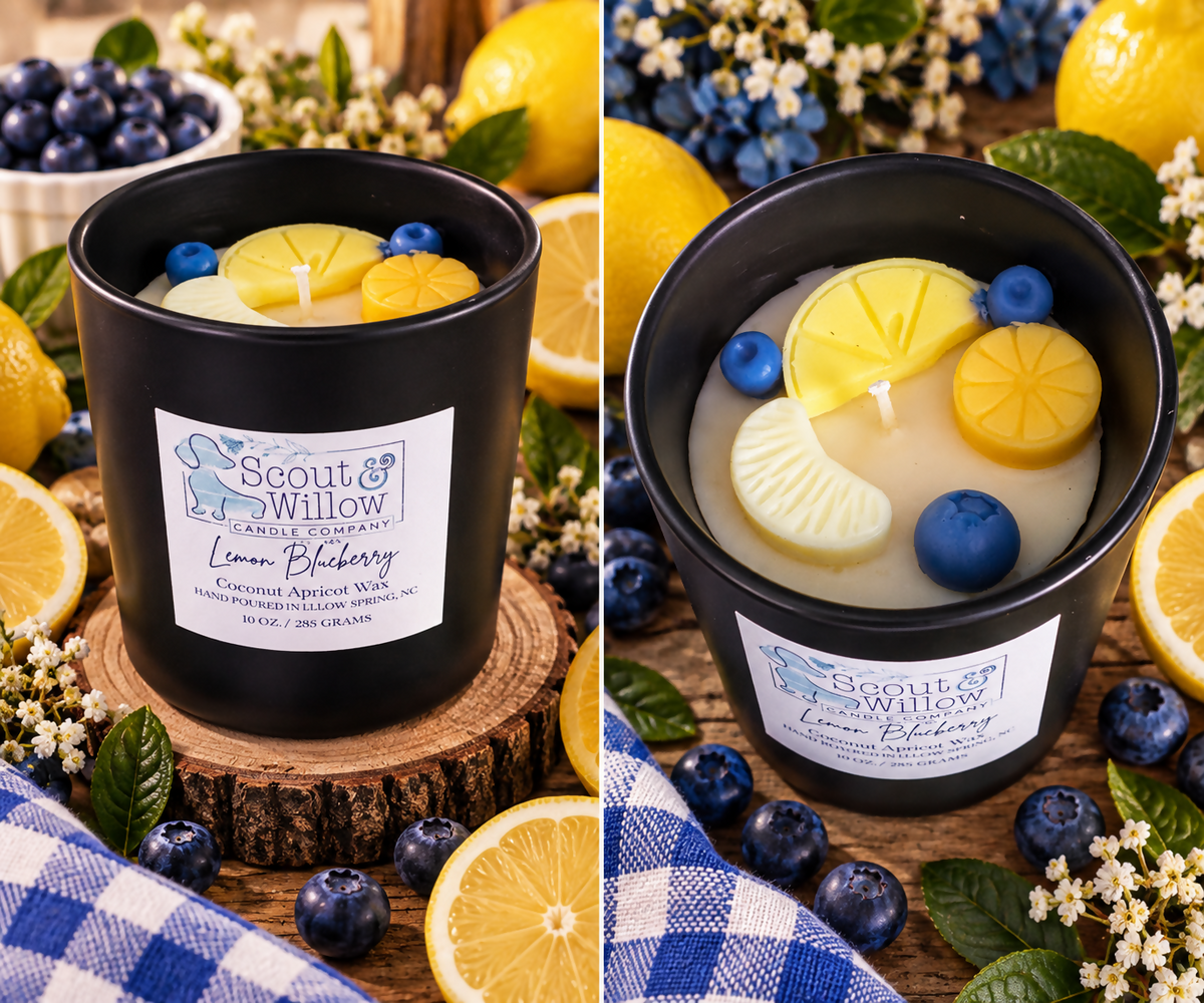 Lemon Blueberry Black Jar Lemon Blueberry Tops