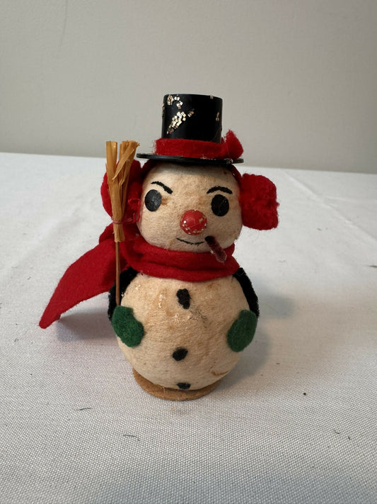 RARE Vintage 1962 Spun Cotton Snowman