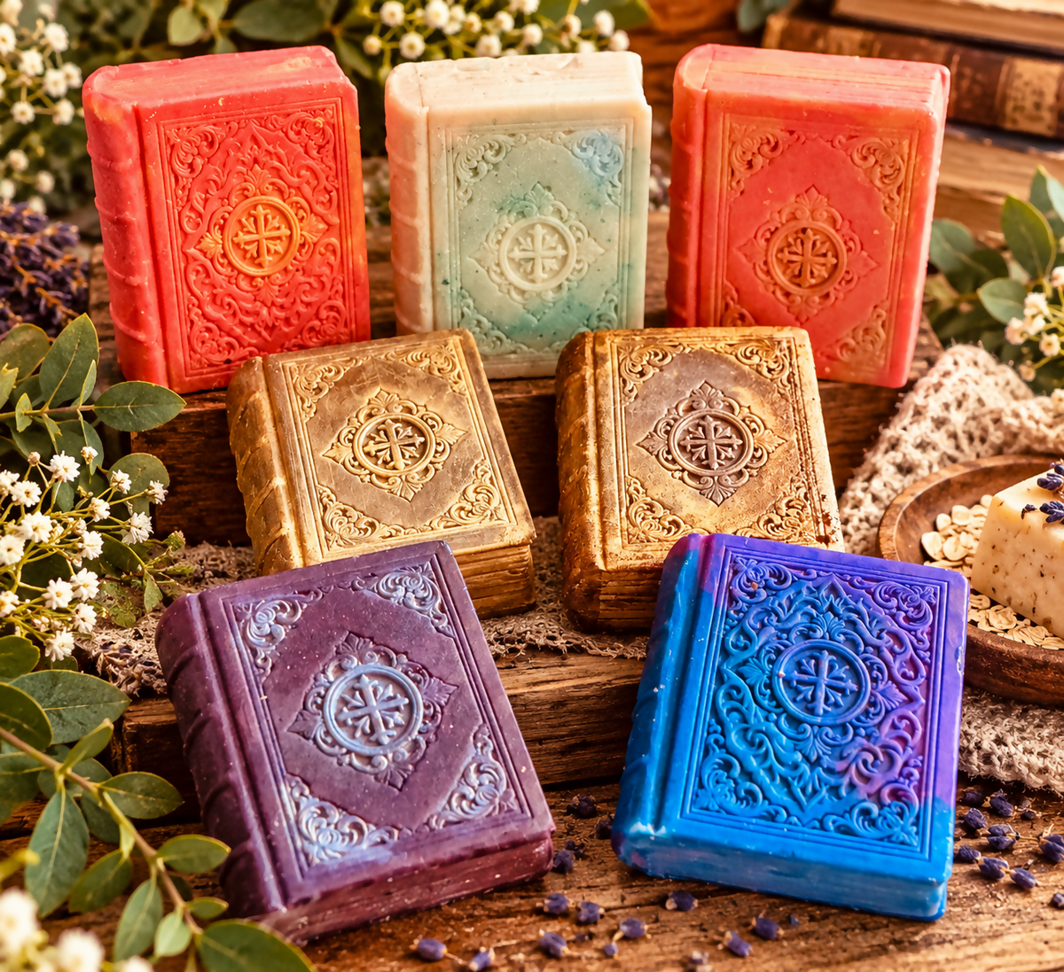 Soap Bars Book Shape