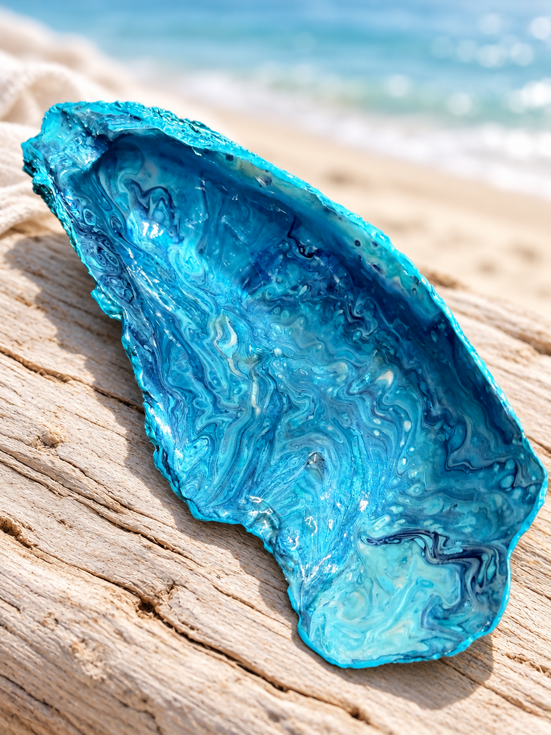 Shell Painted Blue