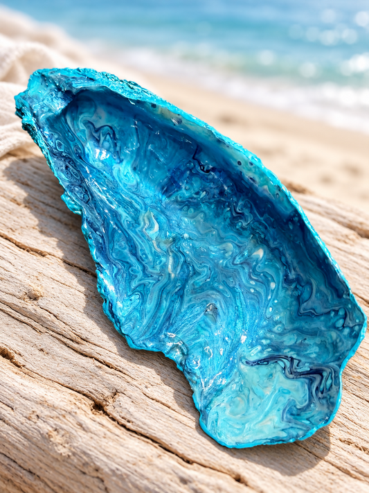 Shell Painted Blue