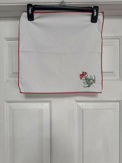 Vintage Cross-Stitch 9pc Linen Set