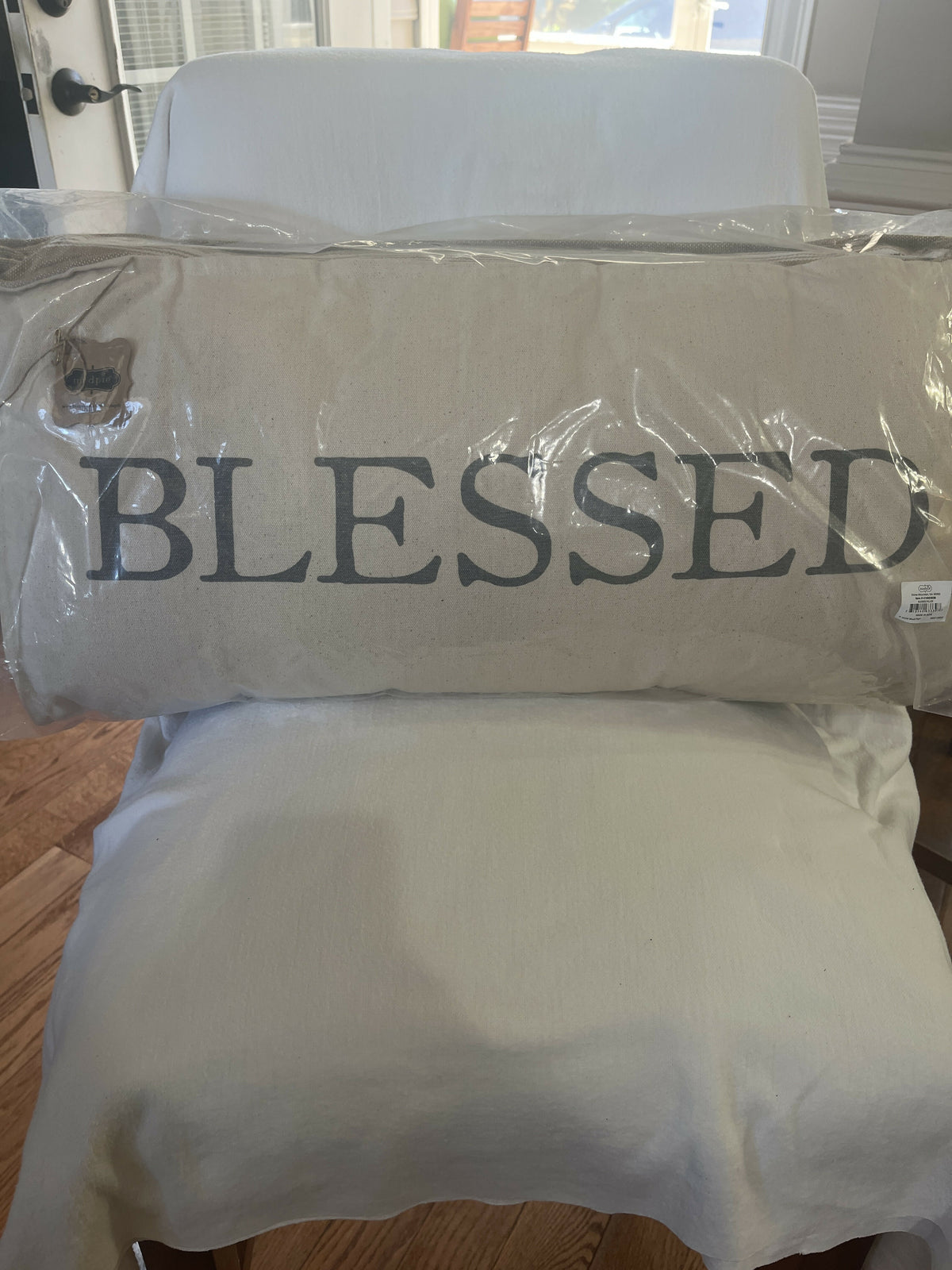 Mud Pie Blessed pillow