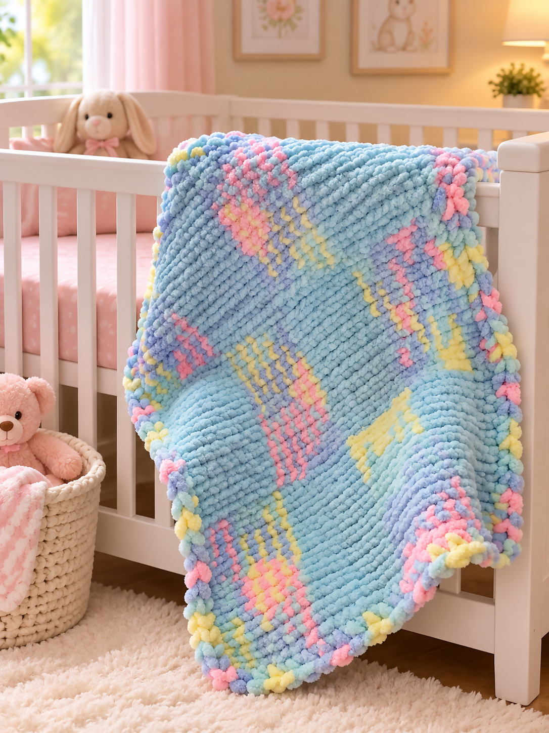 Cotton Candy baby blanket