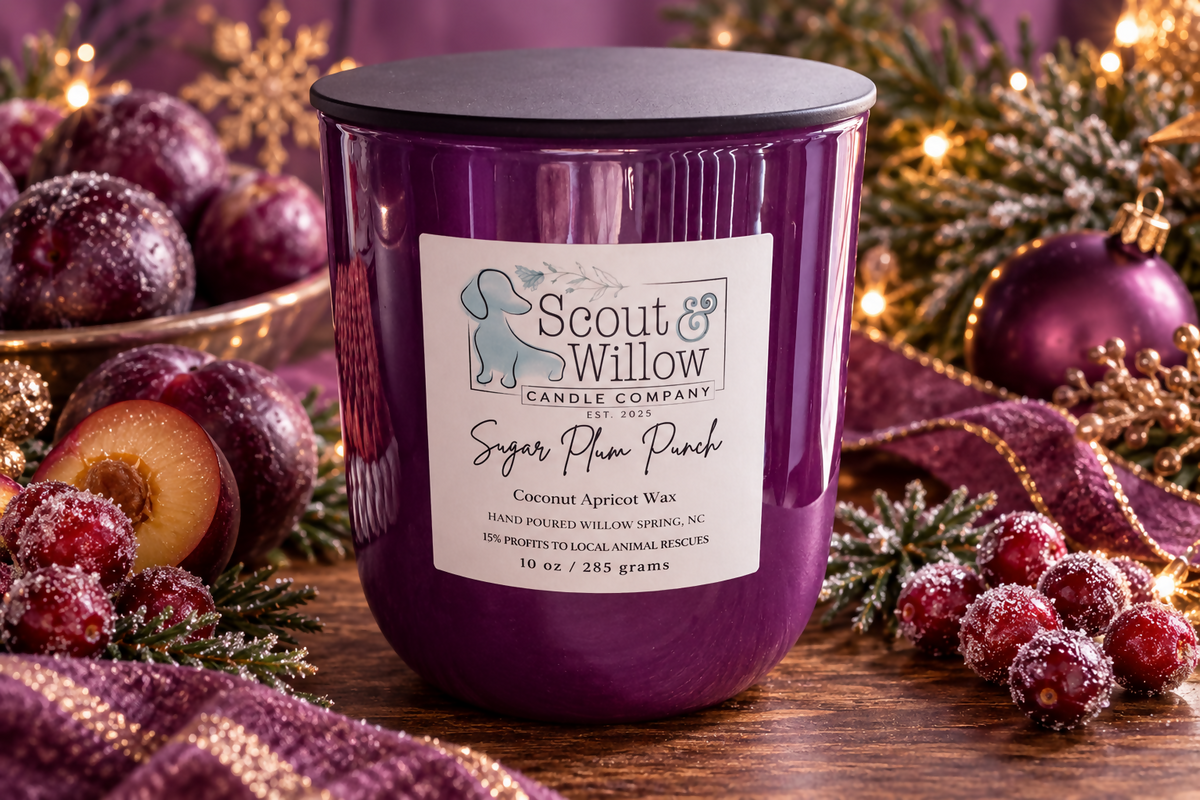 Sugar Plum Punch Purple Jar Silver Lid