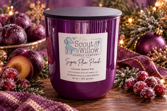 Sugar Plum Punch Purple Jar Silver Lid